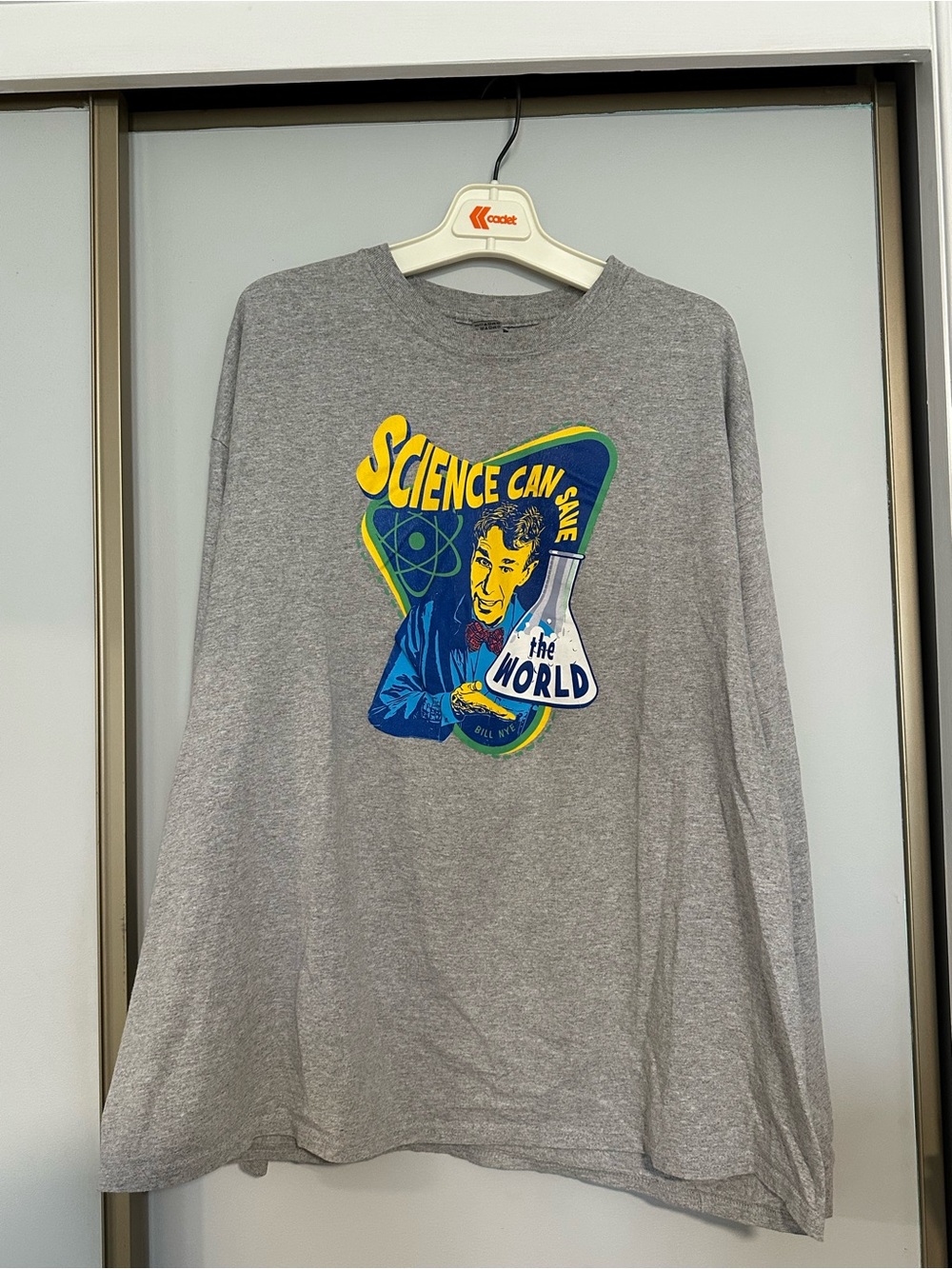 Bill Nye the Science Guy 'Science Can Save the World' Graphic Long Sleeve Tee